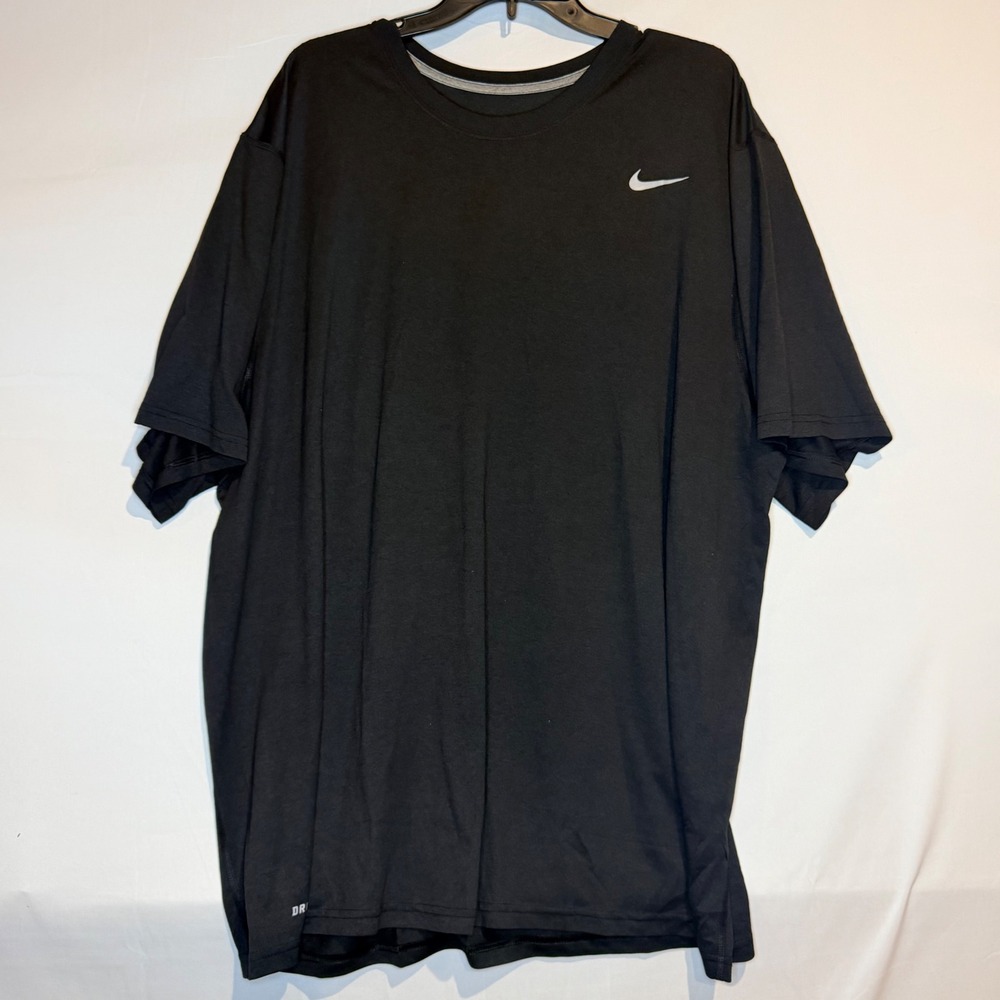 Nike Dri-FIT Mens 3XL Black Short Sleeve Performance Training T-Shirt Swoosh
